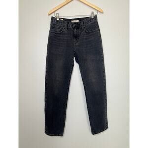 Levi's Middy Straight in Black Size 28 Women's Casual Relaxed